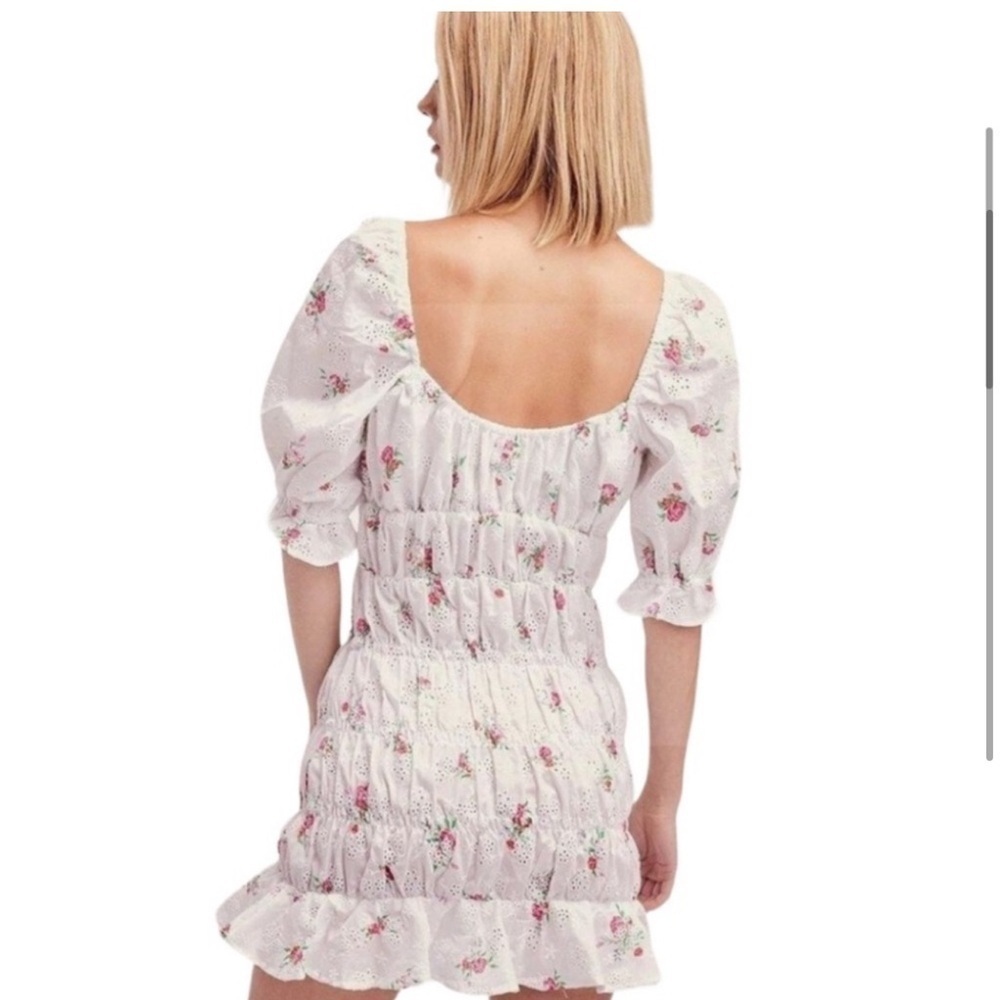For Love & Lemons Tarte Eyelet Smocked Dress - Picture 2 of 5